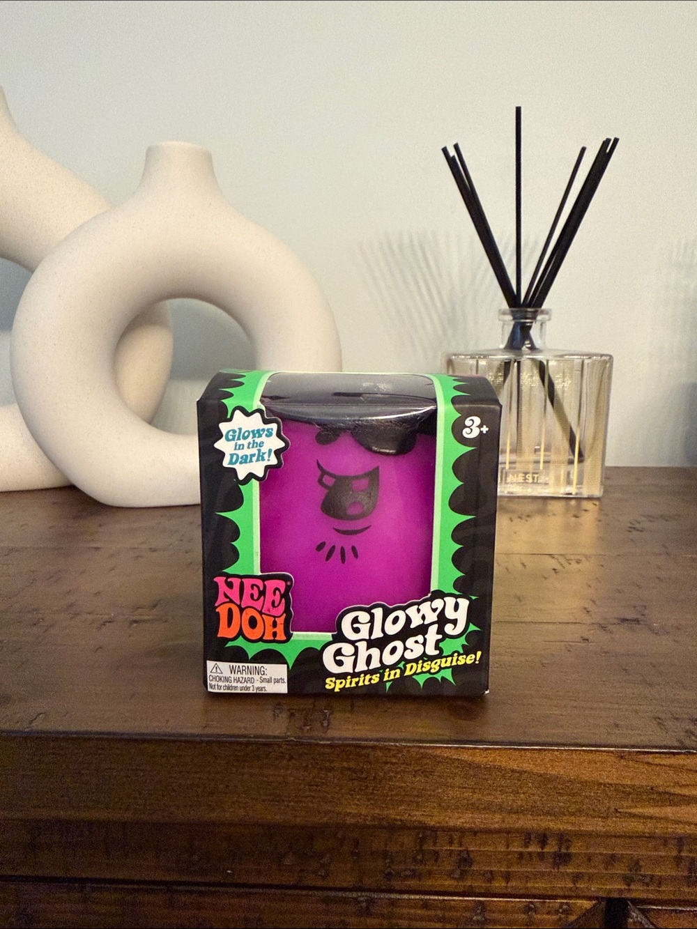 NeeDoh Glowy Ghost Kids Toy - Purple